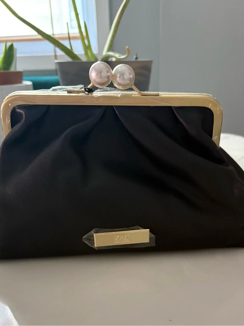 Zac Zac Posen Lacey Soft Frame Clutch/ Crossbody Bag